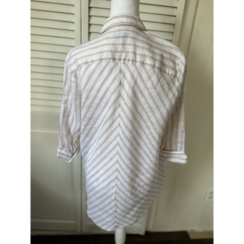 Fox Croft Carlene Women’s Button Up Linen Shirt S… - image 5